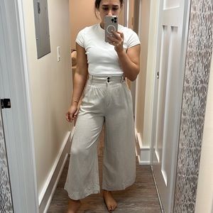 Tailored wide leg pants
